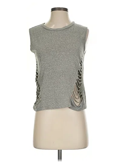 Pre-owned Elodie Sleeveless T-shirt In Gray