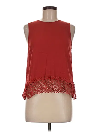 Pre-owned Elodie Sleeveless T-shirt In Red