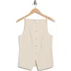 Elodie Square Neck Vest In Neutral
