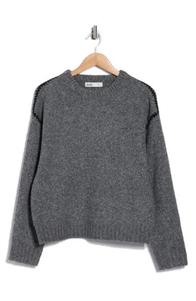 Elodie Stitched Sweater In Gray
