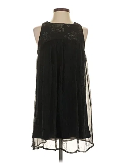 Pre-owned Elodie Tank Top Black Halter Neckline Tops
