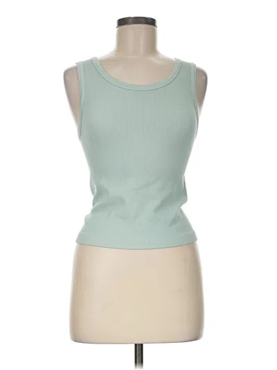 Pre-owned Elodie Tank Top Green Strapless Neckline Tops