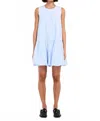 Elodie Tess Bubble Hem Dress In Light Blue In Blue