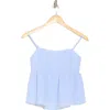 Elodie Textured Peplum Camisole In Blue