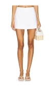 Elodie The Label Axel Linen Mini Skirt In White
