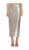 Elodie The Label Belinda Sequin Skirt In Neutral