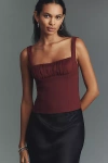 Elodie The Label Blaise Sqaure-neck Tank Top In Multi