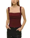 Elodie The Label Blaise Top In Red