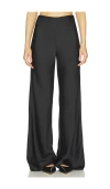 Elodie The Label Elodie Dayna Satin Pants In Black