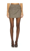 Elodie The Label Elodie Devon Mini Skirt In Green