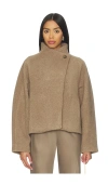 Elodie The Label Elodie Gracyn Half Coat In Brown