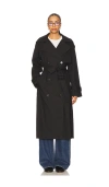 Elodie The Label Elodie Mason Trench Coat In Black