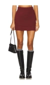 Elodie The Label Elodie Sana Sweater Mini Skirt In Red