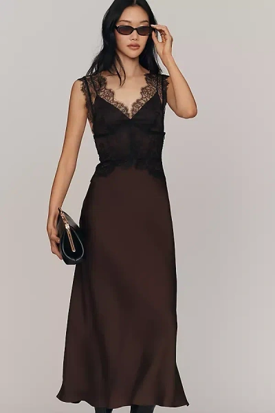 Elodie The Label Fabien Maxi Dress In Brown