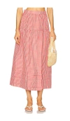 Elodie The Label Jamie Skirt In Red