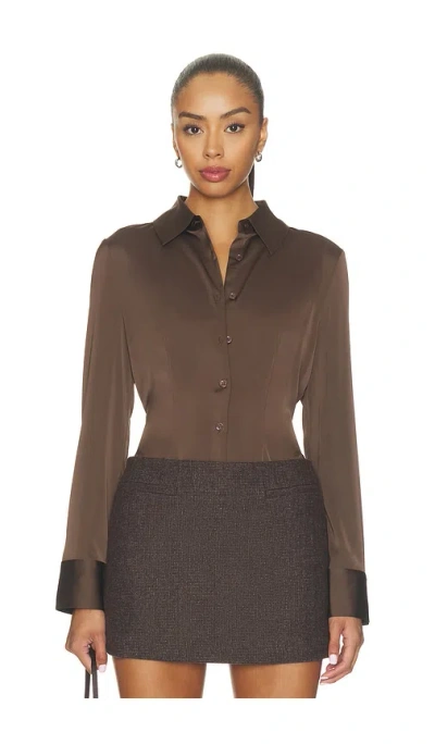 Elodie The Label Josephine Shirt In Brown