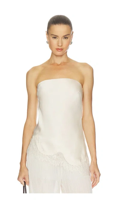 Elodie The Label Lacey Top In Nude