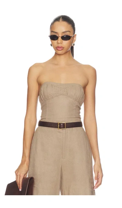 Elodie The Label Mavi Top In Neutral