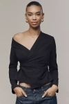 Elodie The Label Mercer Asymmetrical Top In Black
