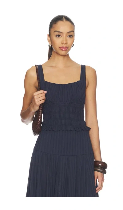 Elodie The Label Merritt Top In Blue