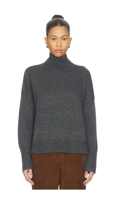 Elodie The Label Spence Turtleneck Sweater In Gray