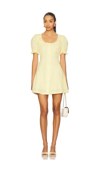 Elodie The Label Valeria Mini Dress In Neutral