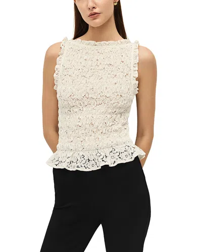 Elodie The Label Veda Lace Top In White