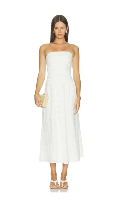 Elodie The Label Wilda Eyelet Dress In White