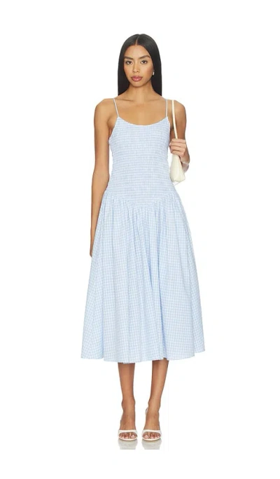 Elodie The Label X Revolve Ives Dress In Blue