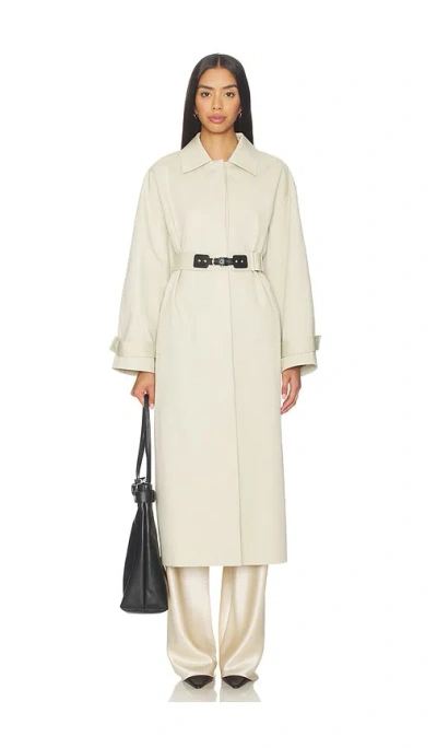 Elodie The Label Ysella Trench Coat In Neutral