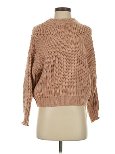 Pre-owned Elodie Turtleneck Sweater In Brown