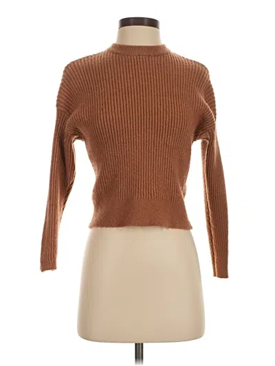 Pre-owned Elodie Turtleneck Sweater In Brown