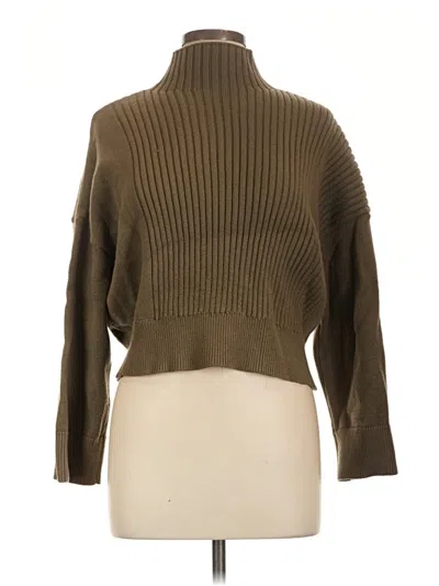 Pre-owned Elodie Turtleneck Sweater In Brown