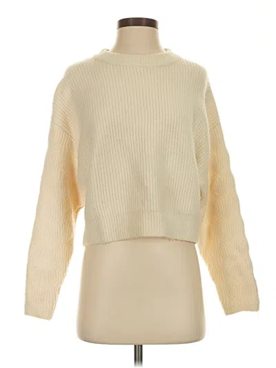 Pre-owned Elodie Turtleneck Sweater In Ivory