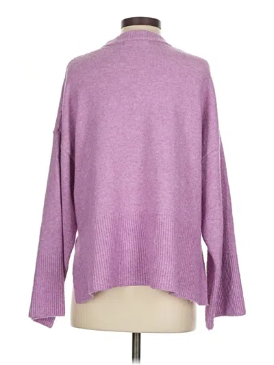 Pre-owned Elodie Turtleneck Sweater In Purple