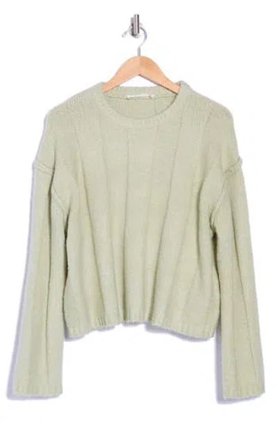 Elodie Wide Rib Sweater In Sage