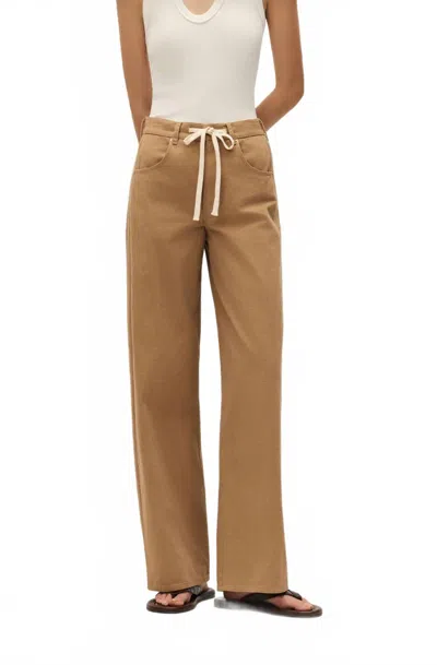 Elodie Women's Edda Wide Leg Pants In Mocha In Brown