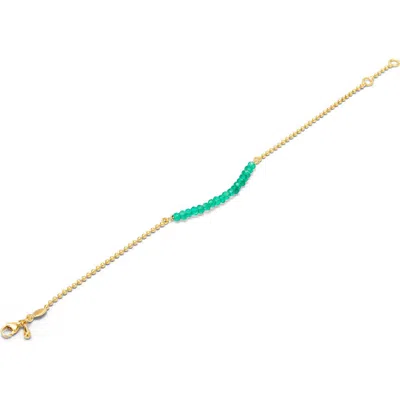 Eloise Jewelry Cosmos Bracelet  With Gemstone In Green