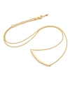 Eloise Jewelry Crescent Moon Necklace Natural In Gold