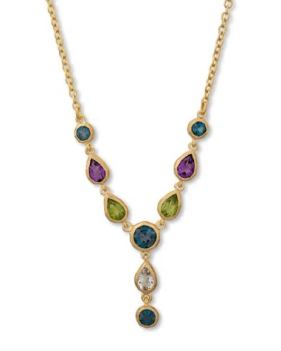 ELOISE JEWELRY ELOISE JEWELRY DROP NECKLACE MULTICOLOR