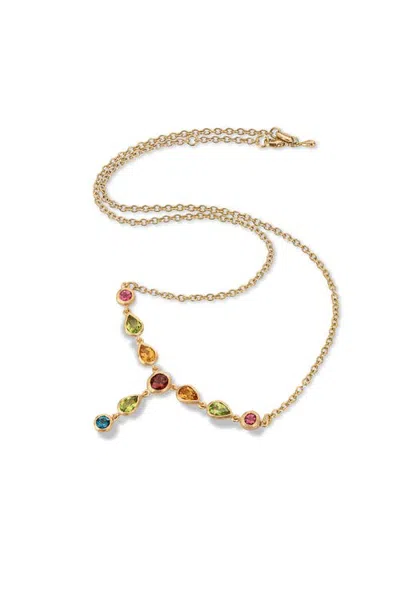 Eloise Jewelry Drop Necklace Multicolor Natural Pink