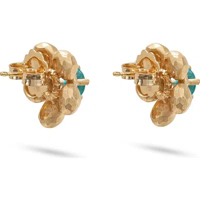 Eloise Jewelry Flore Earrings Apatite In Gold/blue Apatite