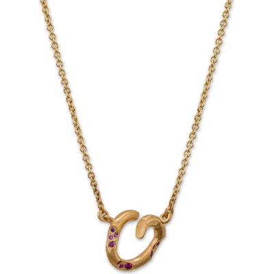 Eloise Jewelry Oasis Radiance Necklace With Gemstone In Gold