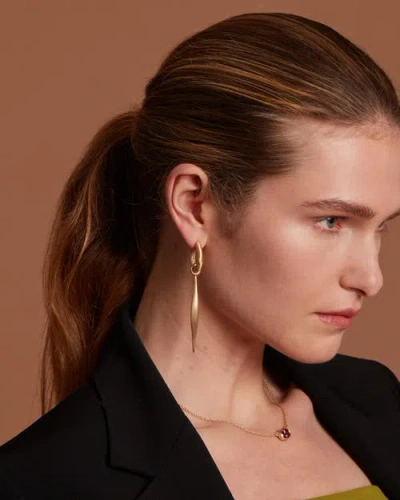 Eloise Jewelry Wander Hoops Medium With Spindle Charms Large In Gold