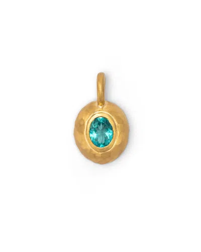 Eloise Jewelry Women's Blue Milestone Sasso Charm Medium Apatite