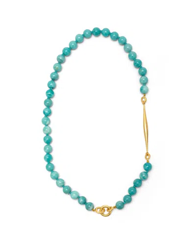 Eloise Jewelry Women's Blue / Yellow Venture Necklace With Spindle Amazzonite In Multi
