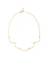 Eloise Jewelry Women's Gold Crescent Moon Chandelier Necklace Diamond In Gold