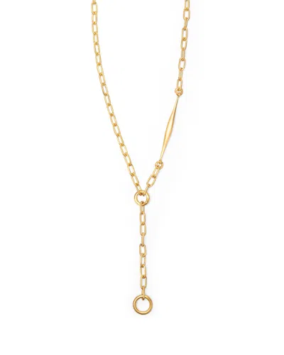 Eloise Jewelry Women's Gold Spindle Necklace Round Chain