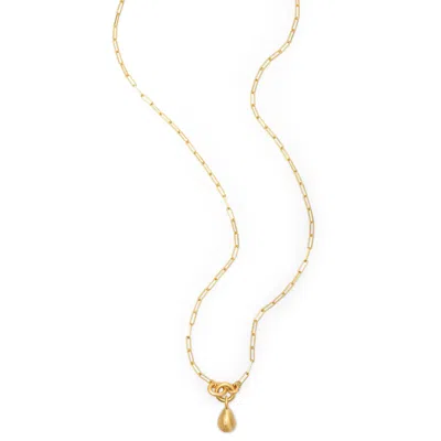 Eloise Jewelry Women's Gold Voyage Necklace Clip Chain Light With Drop Charm