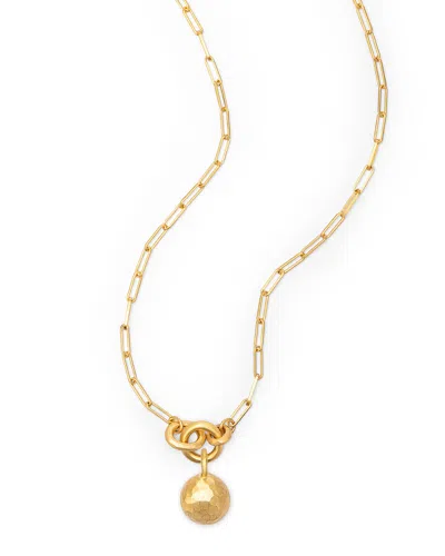 Eloise Jewelry Women's Gold Voyage Necklace Clip Chain Light With Medallion Charm
